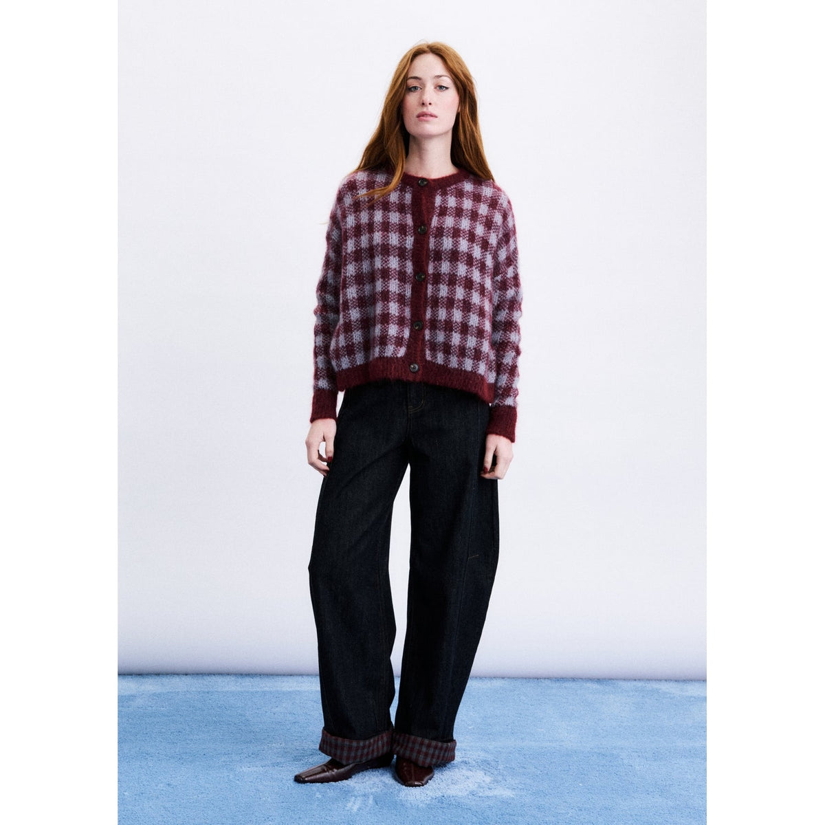 Lucía™ Cárdigan Aomori Burdeos para Mujer