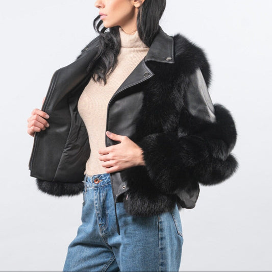 Alexander™ – Chaqueta de Piel con Forro de Pelo de Lujo