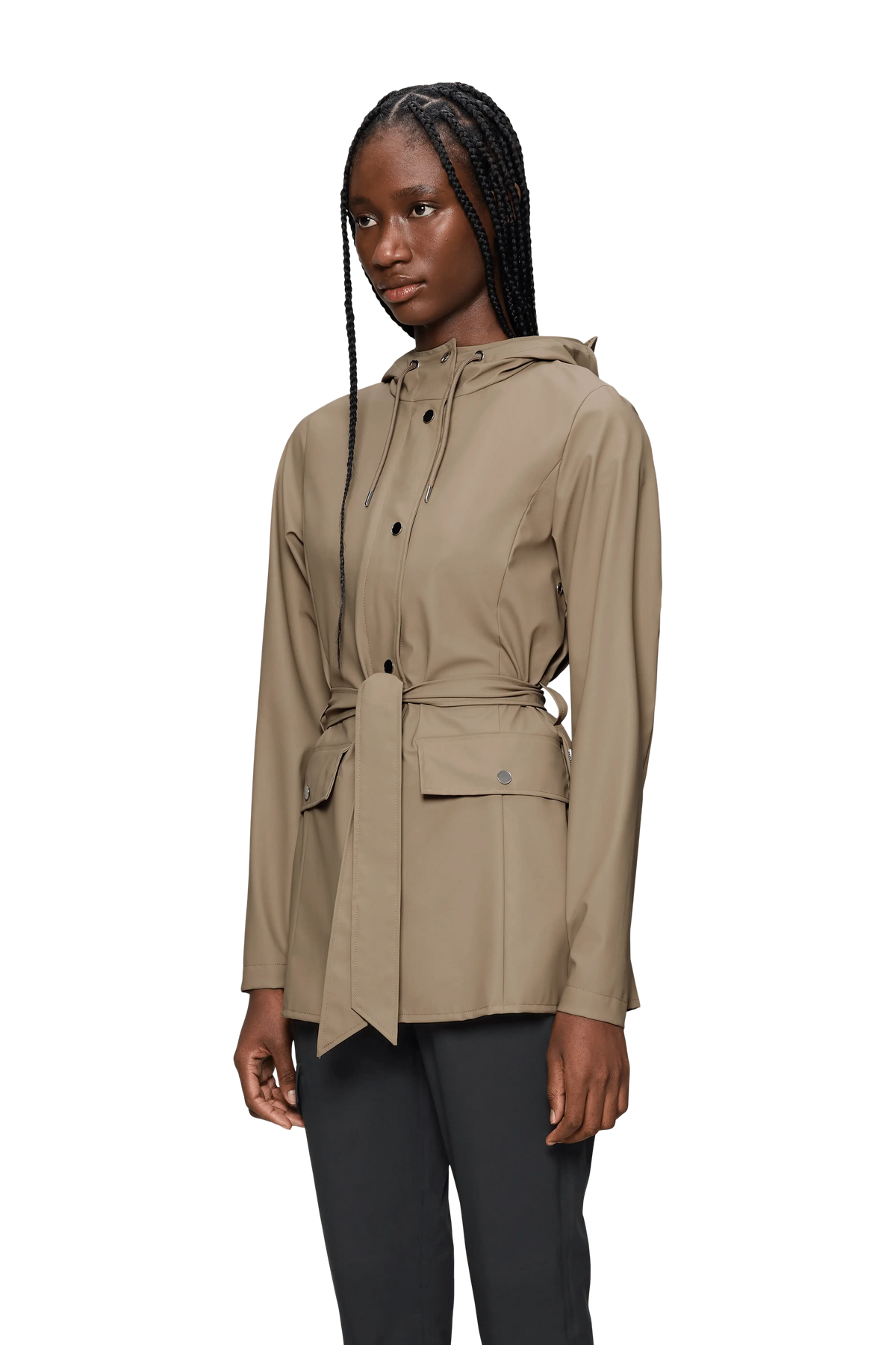 Sofía™ Chubasquero Impermeable Curve Beige para Mujer