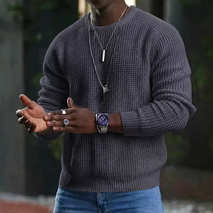 JMIERR™ Jersey Clásico de Cuello Redondo para Hombre