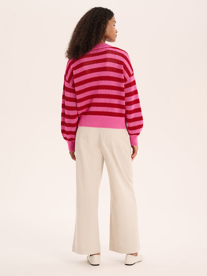 Tania™ Cárdigan de Rayas Jaspeadas para Mujer