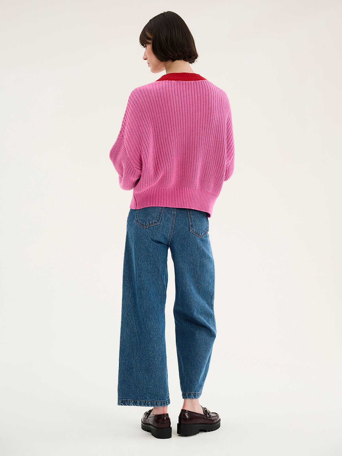 Leticia™ Cárdigan Hopper Rosa y Rojo para Mujer