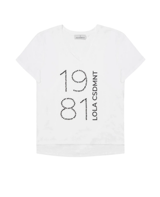 Lola™ Camiseta Casademunt 1981 Blanca para Mujer