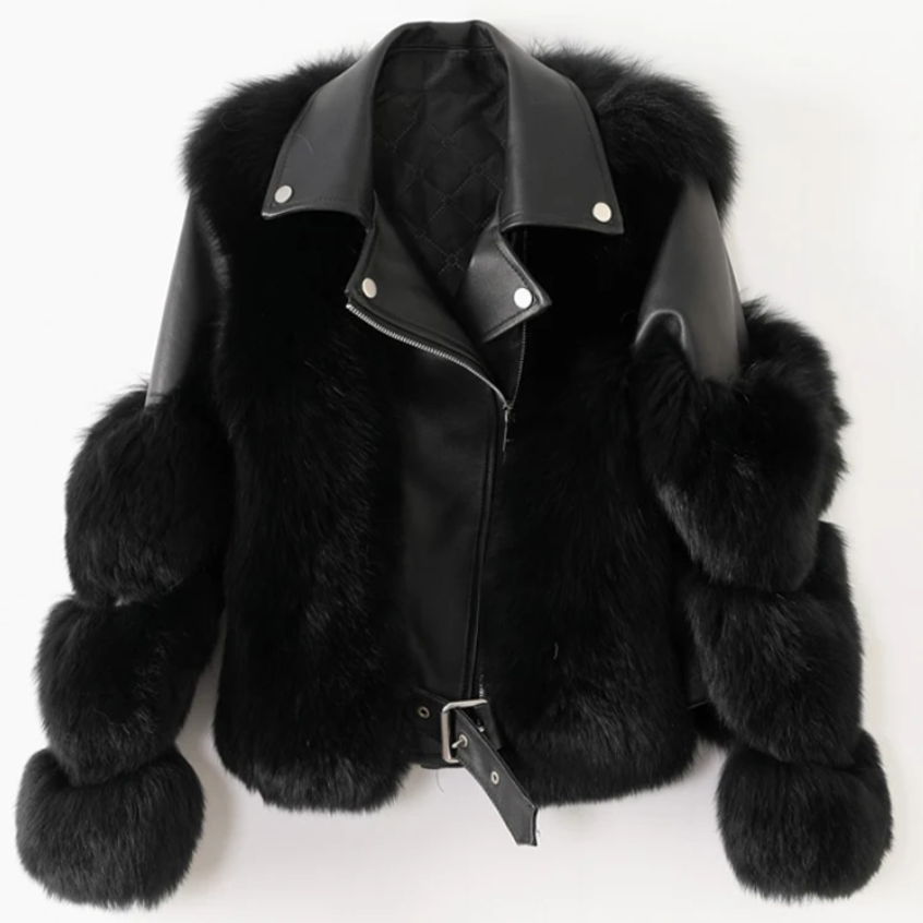 Alexander™ – Chaqueta de Piel con Forro de Pelo de Lujo