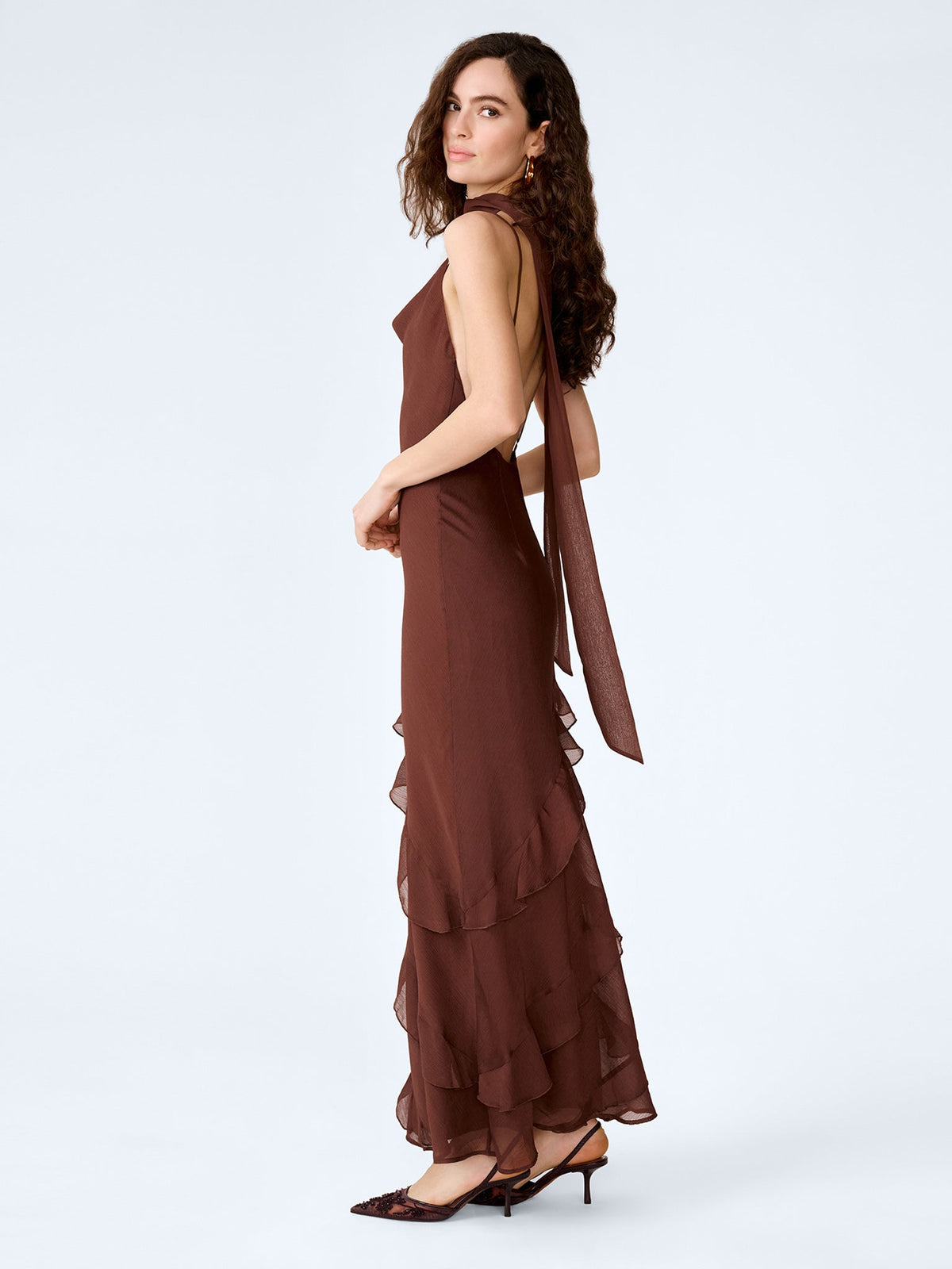Taylor™ Vestido Chocolate para Mujer