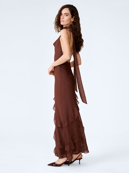Taylor™ Vestido Chocolate para Mujer