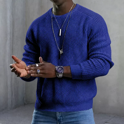 JMIERR™ Jersey Clásico de Cuello Redondo para Hombre
