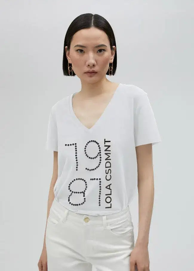 Lola™ Camiseta Casademunt 1981 Blanca para Mujer