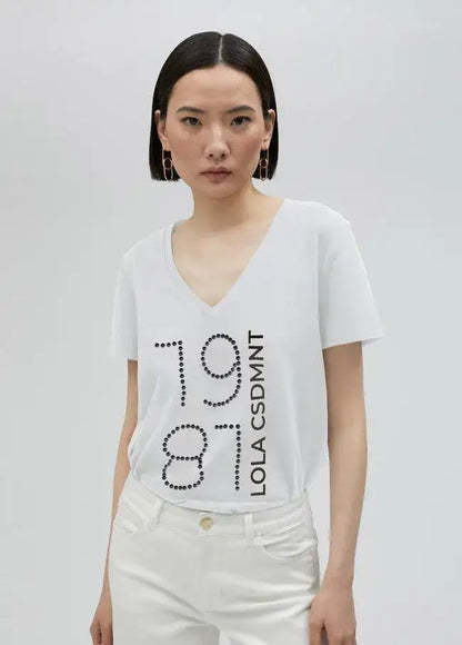 Lola™ Camiseta Casademunt 1981 Blanca para Mujer