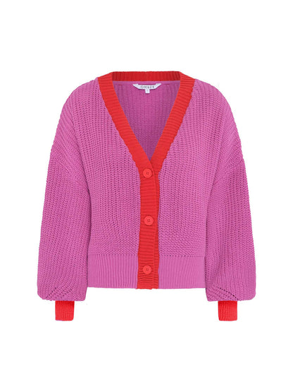 Leticia™ Cárdigan Hopper Rosa y Rojo para Mujer