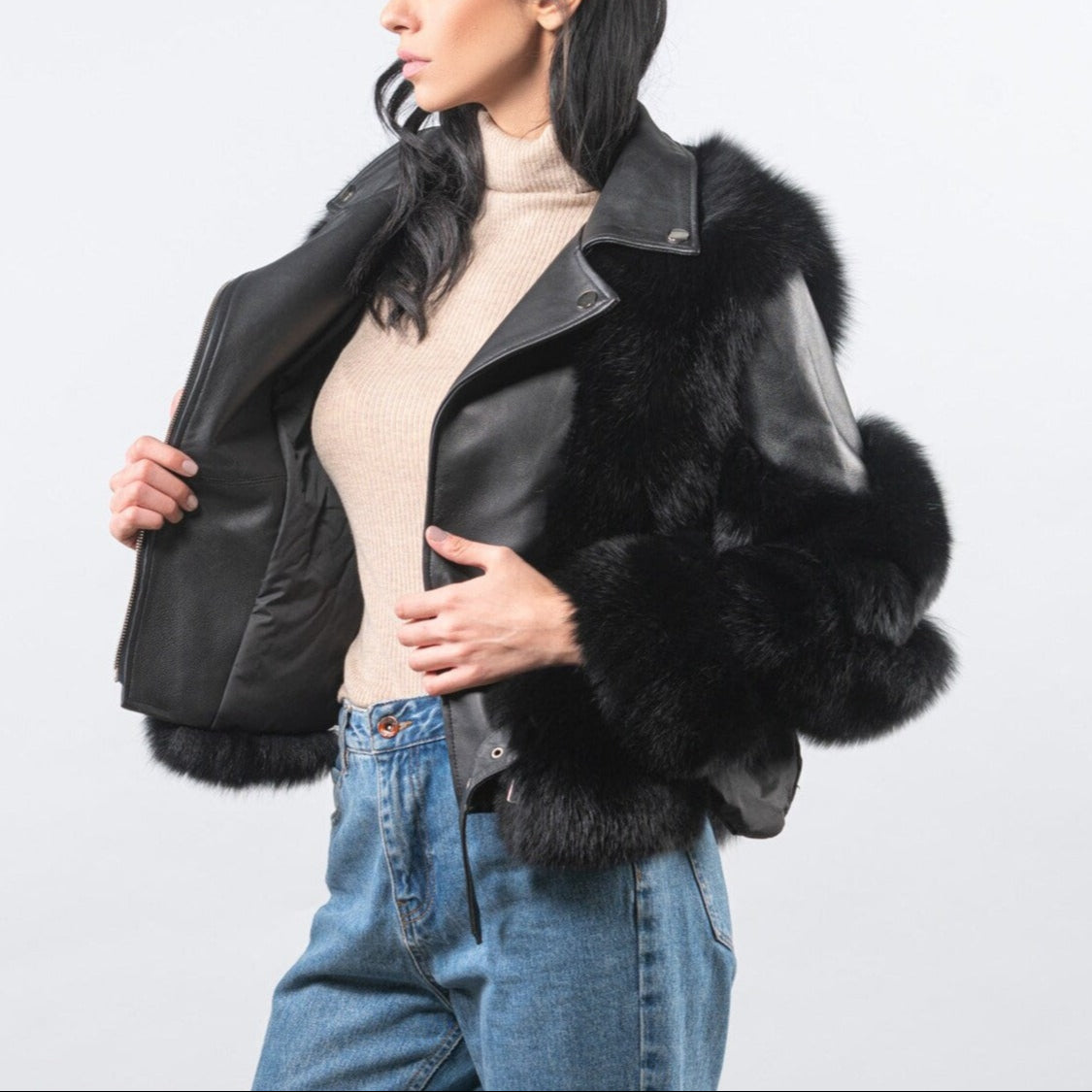 Alexander™ – Chaqueta de Piel con Forro de Pelo de Lujo