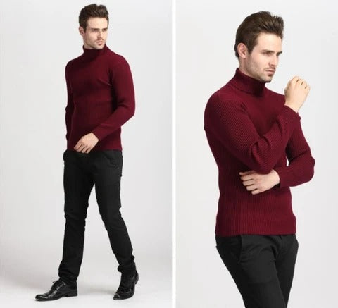 Daniel™ Jersey de Punto de Cuello Alto para Hombre